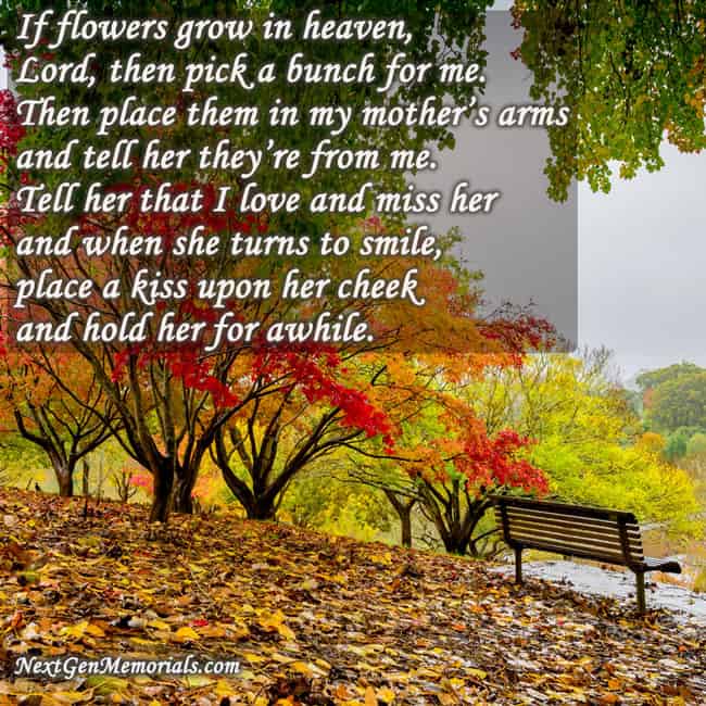 Funeral Poems For Mom Poetry To Read For Mother s Funeral Or Memorial 